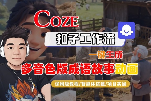 Coze扣子智能体工作流一键生成“多音色版成语故事“动画，全流程保姆级教学-亿佰盟网